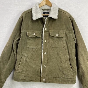 Urban Outfitters BDG Womens Corduroy Sherpa Jacket Size Large Relaxed Pockets - Picture 1 of 11