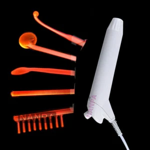 High Frequency Facial Skin Care Machine With 5 Glass Electrode Violet Orange Ray - Picture 1 of 14