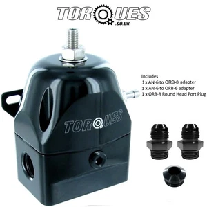 Torques AN-6 6AN (ORB-8) EFI Adjustable Fuel Pressure Regulator 30-70 PSI -BLACK - Picture 1 of 1