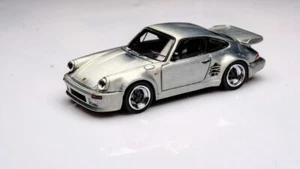 Master 1:64 Porsche 930 911 Turbo Black Bird Engine Diecast Toys Car Models Gift - Picture 1 of 21