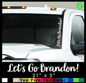 Let's Go Brandon FJB Sticker F Joe Biden election Trump 2024 vinyl window decals - Picture 1 of 4