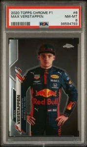 2020 TOPPS CHROME FORMULA 1 MAX VERSTAPPEN #8 NM-MT 8 - Picture 1 of 2