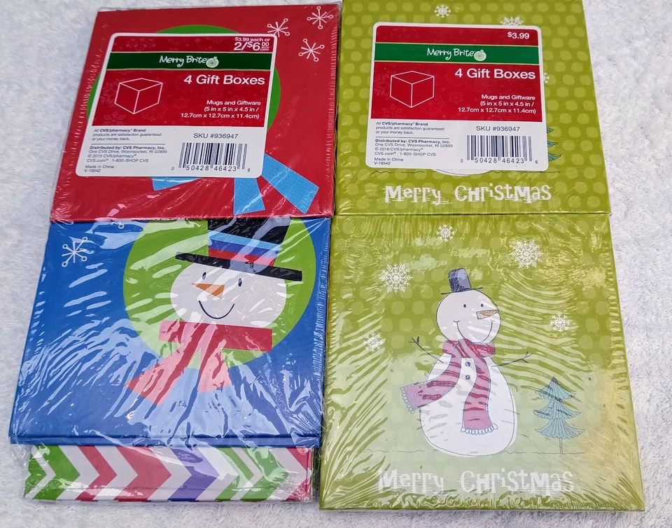 CVS Merry Brite Christmas Gift Boxes 3ct