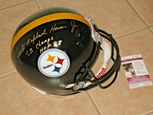 Jack Ham signed Pittsburgh Steelers HOF 1988 NFL Full Size Helmet JSA FULL NAME - Picture 1 of 5