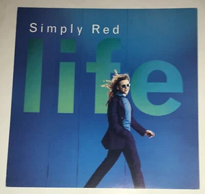 SIMPLY RED BLUE Mick Hucknall 12 x 12 LIFE promo flat poster NEW 1995 - Picture 1 of 2