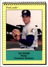 1991 Charleston Rainbows ProCards #91 Ted Devore Portland Oregon Baseball Card