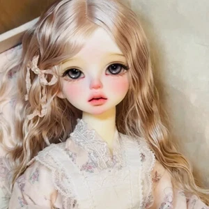 Muñeca desnuda 1/4 hecha a mano muñeca BJD articulación de resina niña bonita con ojos maquillaje facial regalos - Imagen 1 de 7