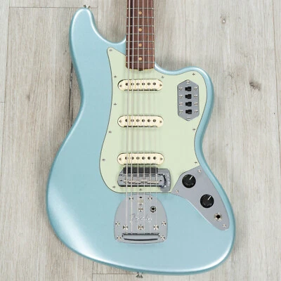 Fender Custom Shop Bass VI DLX Closet Classic 6-String Bass Aged Firemist Silver - Image 1 of 4