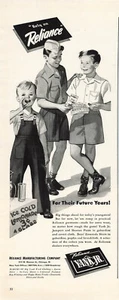 Reliance Print Ad Vintage Advertisement Clothing Advertising Big Yank Boys 1943 - Picture 1 of 1