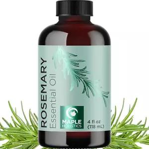 Pure Rosemary Essential Oil, 4oz - Undiluted Oil for Hair, Skin, Nails, and Arom - Picture 1 of 9