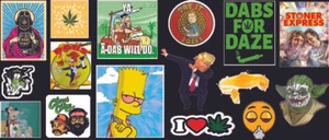 16 Weed Marijuana Dab Shatter Cannabis Chronic 420 Dabs Fun Vinyl Stickers C - Picture 1 of 4