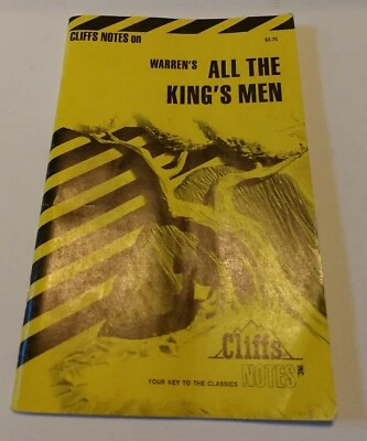 Warren's All the King's Men by Cliffs Notes Staff and L. David Allen (1964) - Image 1 of 2