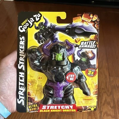 Heroes Of Goo Jit Zu Stretch Strikers Caballero Negro Orbitox Ultra Raro Persecución Foto 1 de 2
