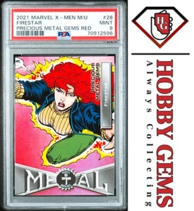 FIRESTAR PSA 9 2020 Marvel X-Men Universe Precious Metal Gems PMG Red 24/100 #28 - Picture 1 of 2