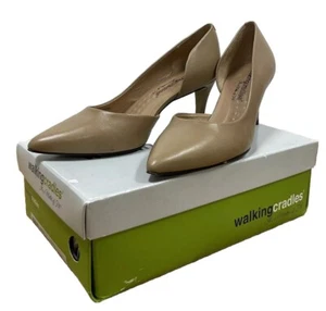 Walking Cradles Surge High Heel Shoes, Nude - Size 8.5M Made in Brazil - Picture 1 of 6