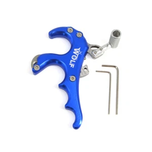 Release Aids 4 Finger Trigger Grip Caliper Thumb Archery Compound Bow Shooting - Picture 1 of 18