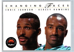 Eddie Johnson & Hersey Hawkins 1993-94 Skybox Premium Changing Faces NBA #294 - Picture 1 of 4