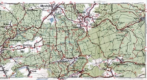 Kipsdorf Altenberg Georgenfeld 1926 orig. Tarjeta W + Wanderf. (12 p.) Lugsteinhof - Imagen 1 de 3