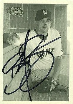 Boof Bonser autographed Baseball Card (Giants) 2001 Bowman Heritage Rookie #300 - Image 1 of 1