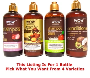 1 Bottle WOW Skin Science Shampoo & Conditioner 10 fl. oz./300 ml (4 Varieties) - Picture 1 of 11