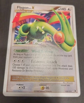Pokémon TCG Flygon Lv. X World Championship 2009 Singles 105/111 NM - Image 1 of 4