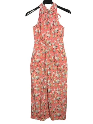 J.Crew Liberty Fabric Josephine Jumpsuit Sz 2 Floral Halter Sleeveless Wide Leg - Image 1 of 4