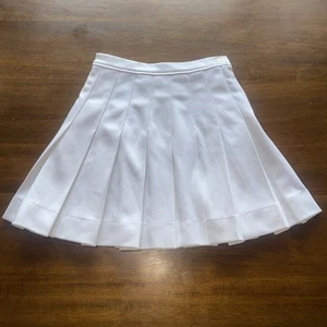Vintage Dehen Official Pleated White Cheerleading Skirt White Size Girl's 7 - Picture 1 of 7