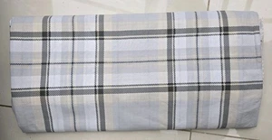 Dunelm Neutral Tartan King Size Duvet Cover Set Excellent Condition - Picture 1 of 3