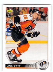 Tarjeta de Claude Boivin 1992-93 Philadelphia Flyers - Imagen 1 de 2