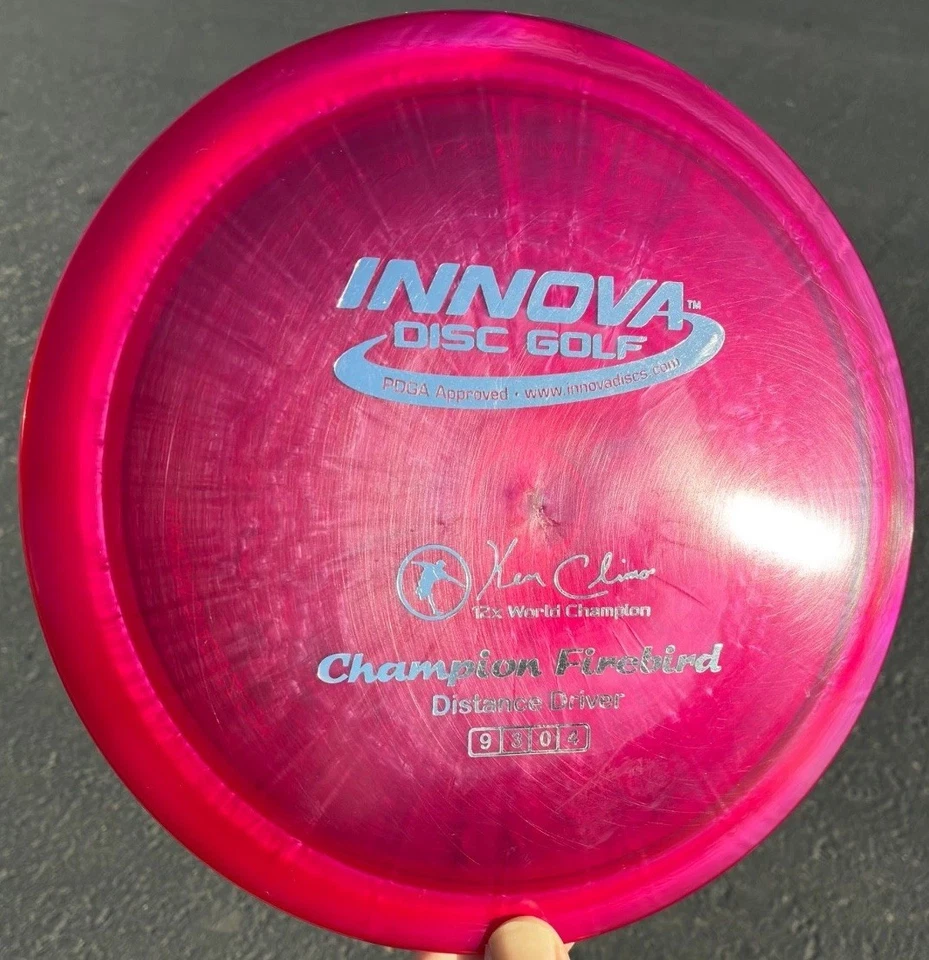 Innova Champion Firebird RARE - Penned - Stiff - Flat - Pearly 12x KC Disc Golf - Image 1 of 4