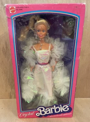 Vintage NRFB 1983 Mattel "Crystal" Barbie Doll Mint/Box Never Opened W/Side Wear - Image 1 of 4