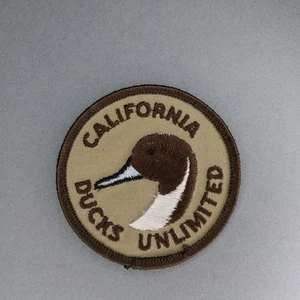 California CA Ducks Unlimited DU Duck Brown Tan 3" Patch - Picture 1 of 2