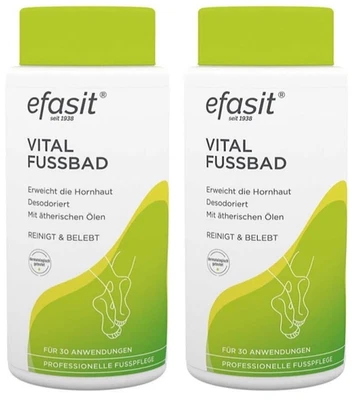 efasit Vital Fußbad belebt erweicht die Hornhaut auch gegen Schweißfüße 2x 400g