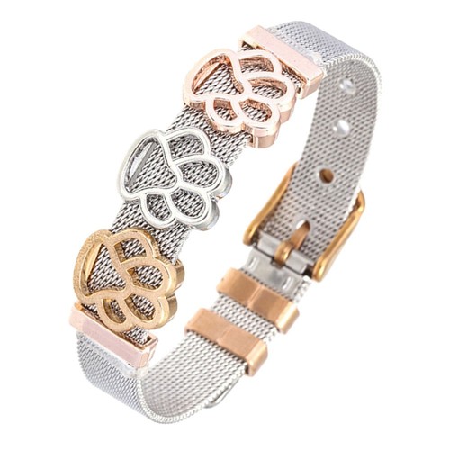 VALENTINO Bracciale Impronta Miss Lovers Braccialetto Decorativo Catena Acciaio Inox