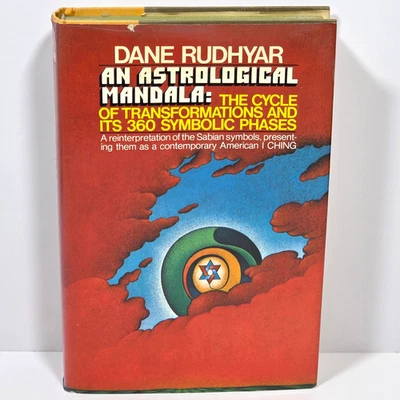 Astrological Mandala 1st Ed HC Dane Rudhyar Vtg 1973 Sabian Symbols Divination Foto 1 de 4