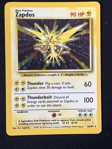 Pokémon Zapdos 16/102 Holo - Base Set 1999 - Vintage WOTC Rare Holo - Bild 1 von 3