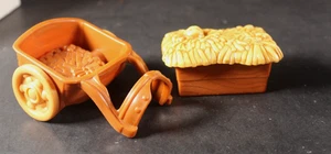 Fisher Price Piccolo Popolo Natività 2002 Carro Scatola Coperchio Paglia - Foto 1 di 8