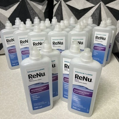 4x BAUSCH + LOMB ReNu MPS MULTI-PURPOSE SOLUTION SENSITIVE EYES 240ml 01/2026