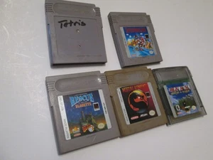 Gameboy Games Lot Not pretty but tested and working Mario Mortal Kombat Tetris - Picture 1 of 7