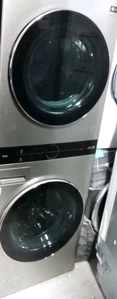 LG Studio WSGX201HNA 27 Inch Smart Gas WashTower with 5.0 cu. ft. Washer NEW - Image 1 of 2