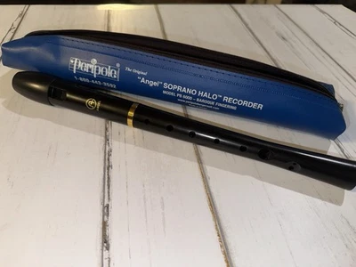 Peripole Angel Soprano Halo Recorder Model PB 6000 Baroque Fingering W/ Bag Case - Image 1 of 4