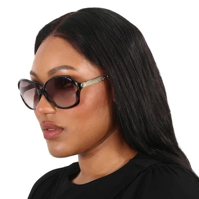 Óculos de sol feminino Gucci marrom borboleta GG0076S 003 60 GG0076S 003 60 - Imagem 1 de 4