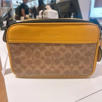 NWT COACH men's Graham Crossbody In Signature Canvas C4148/CP062/CE638/CE746 - Image 1 of 4