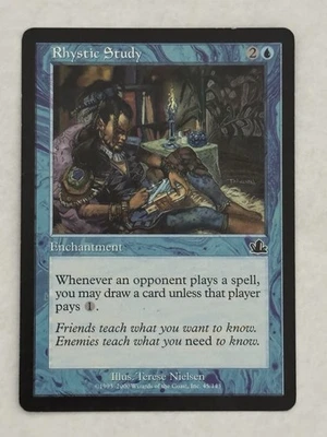 Rhystic Study Prophecy Regular Magic The Gathering MTG Card A - Image 1 of 2