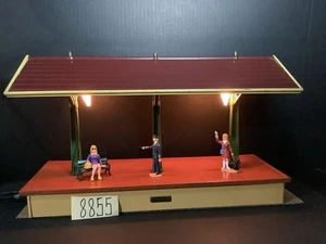 Lionel Tinplate Standard Gauge Freight Shed # 155 Cream/Maroon OB - Picture 1 of 7