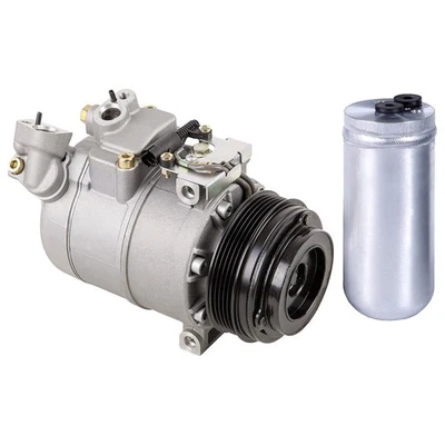 For BMW 540i 740iL 740i M5 AC Compressor w/ A/C Drier - Image 1 of 4