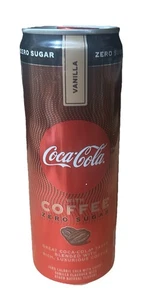 Coca-Cola ZERO Sugar Vanilla Coffee NEW 12oz 355ml Tall Premium Can USA 2021 - Picture 1 of 3