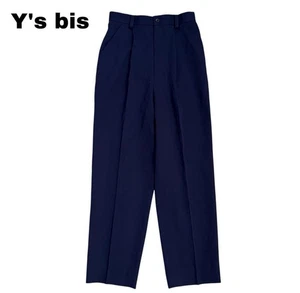 ① Y's bis Yohji Yamamoto Tucked Wool Pants, One Size - Picture 1 of 9