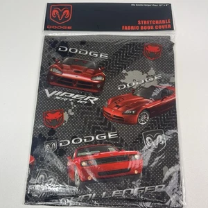 Dodge Challenger Viper Stretchable Book Cover Collectible School Cars - Picture 1 of 9