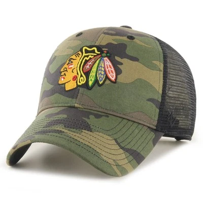 47 Brand Snapback Cap - BRANSON Chicago Blackhawks camo